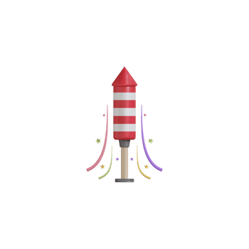 3d Isolated Things about Birthday Party png
