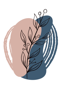 Botanical wall art background png