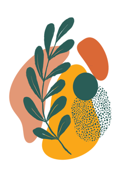 Botanical wall art background png
