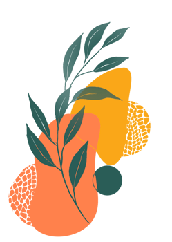 Botanical wall art background png