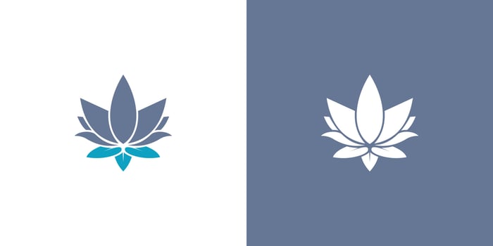 Flower Lotus Logo design vector template