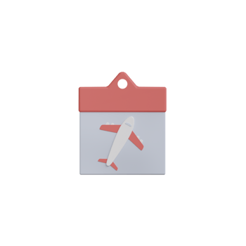 3D Isolated Things About Airplane png