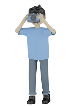3d Isolated Man doing Activity png