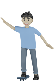 3d Man doing Activity png