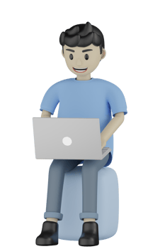 3d Man doing Activity png