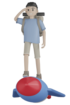 3d Man doing Activity png