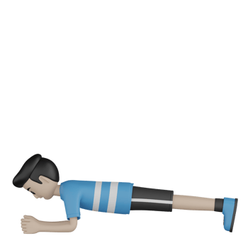 3d Isolated Man doing sports activity png