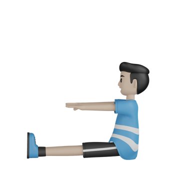 3d Isolated Man doing sports activity png
