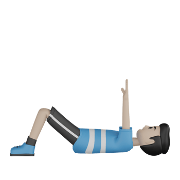 3d Isolated Man doing sports activity png
