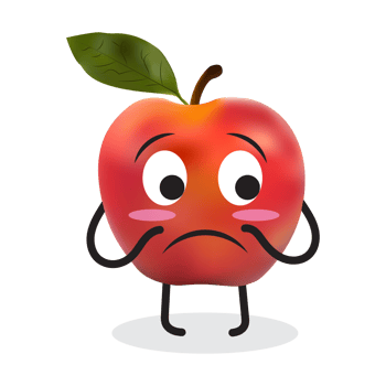 Apple Cartoon Character. png