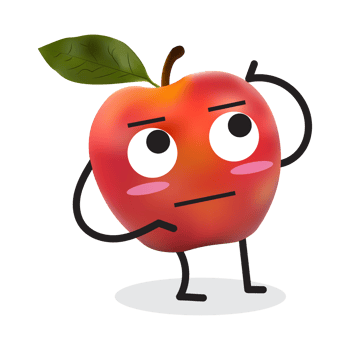 Apple Cartoon Character. png