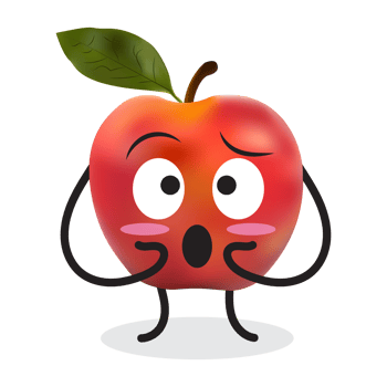Apple Cartoon Character. png