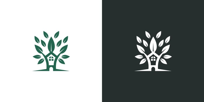 home nature logo vector design