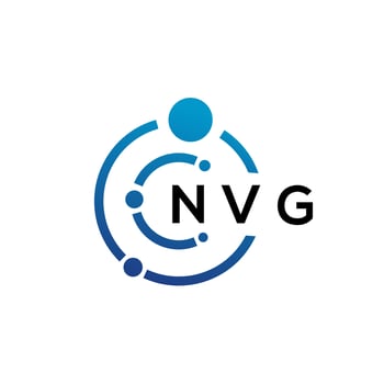 NVG letter technology logo design on white background. NVG creative initials letter IT logo concept. NVG letter design. vector