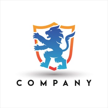 Lion King Logo. Lion Shield Logo vector