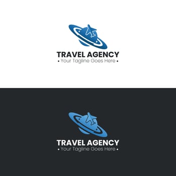 Travel Agency Logo Design Vector Illustration