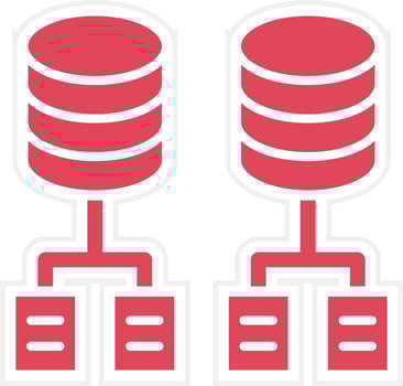 Data Modeling Icon Style vector
