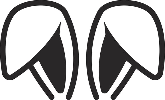 Bunny Ears Icon. vector illustration.
