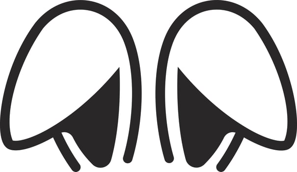 Bunny Ears Icon vector