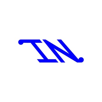 IN letter logo creative design with vector graphic