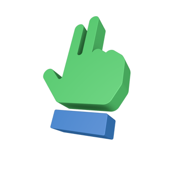 3D Hand Gesture Icon png