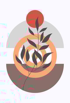 Abstract design. Various forms. Modern art isolated vector graphics.