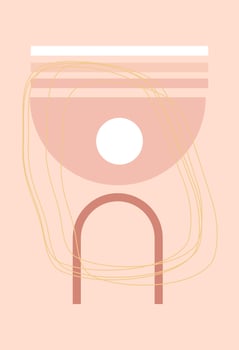 Abstract design. Various forms. Modern art isolated vector graphics.