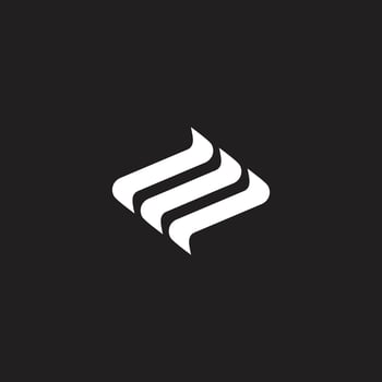 curves geometric square smoke motion logo vector