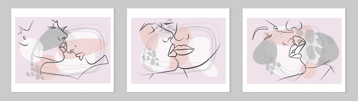 A set of abstract posters. vector