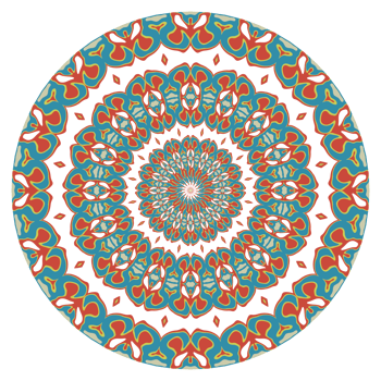 Mandala pattern illustration png