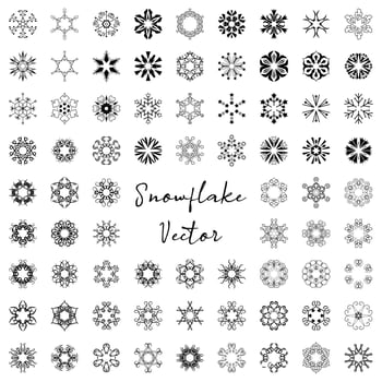 Snowflake vector symbol