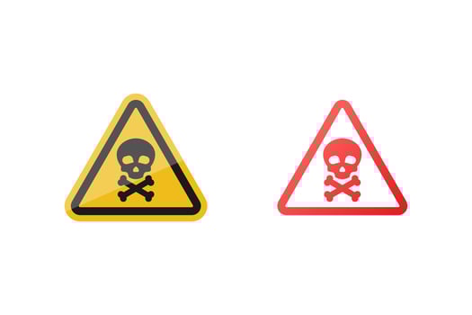 Danger icon sign vector design on white background