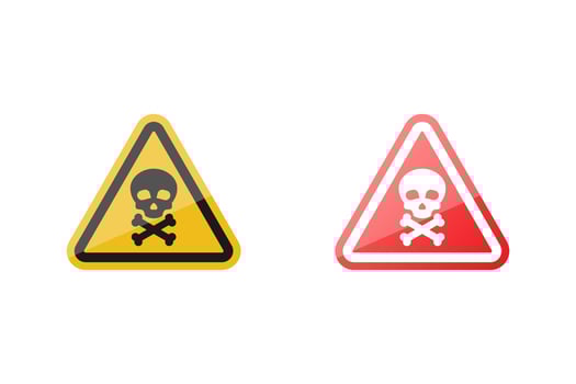 Danger icon sign vector design on white background