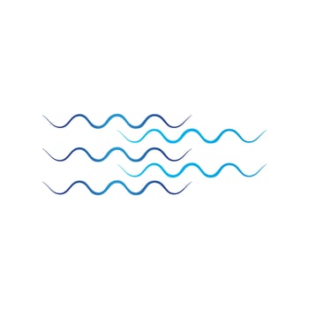 Water wave icon vector
