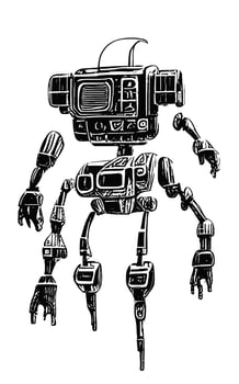 Robot Concept Art Asset Sci-Fi Collection Vol. 1 vector