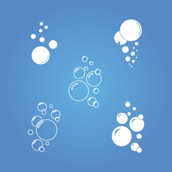 Bubble  icon vector