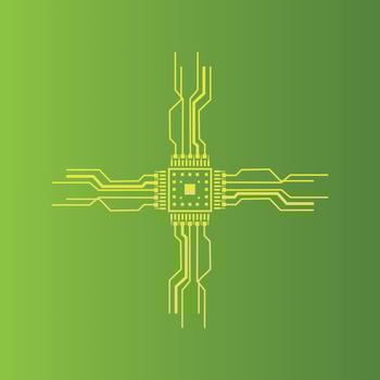 Circuit Logo Template vector
