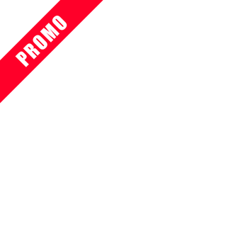 Promo element marketing strategy label, with red color background png