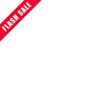 Flash sale element marketing strategy label, with red color background png
