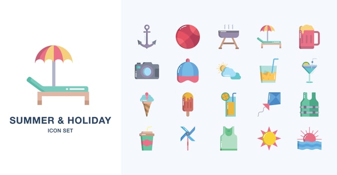 Summer and Holiday vector