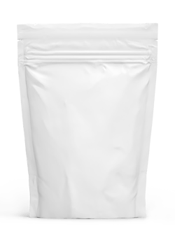 Blank white pouch bag for mockup. png