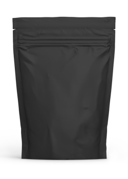 Blank black pouch bag for mockup. png