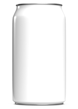 Realistic Cans white for mock-up. Soda can mock up. png