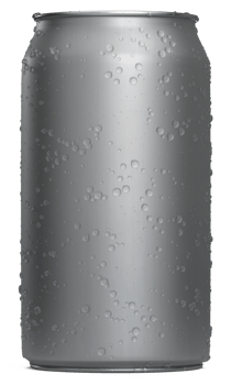 Realistic Cans aluminium with water drops for mock-up. Soda can mock up. png