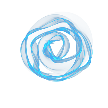 Round abstract figure. Bright transparent air element png