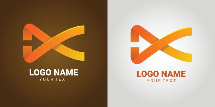 elegant, and classic, colorful, logo design for business vector