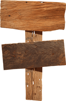 Wooden sign isolated png