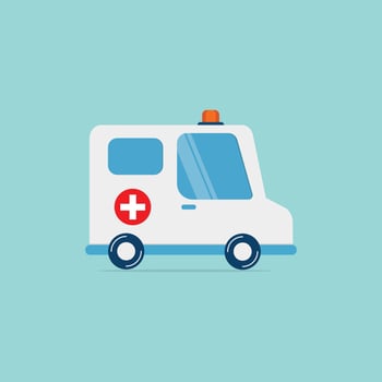 Elegant Ambulance illustration vector