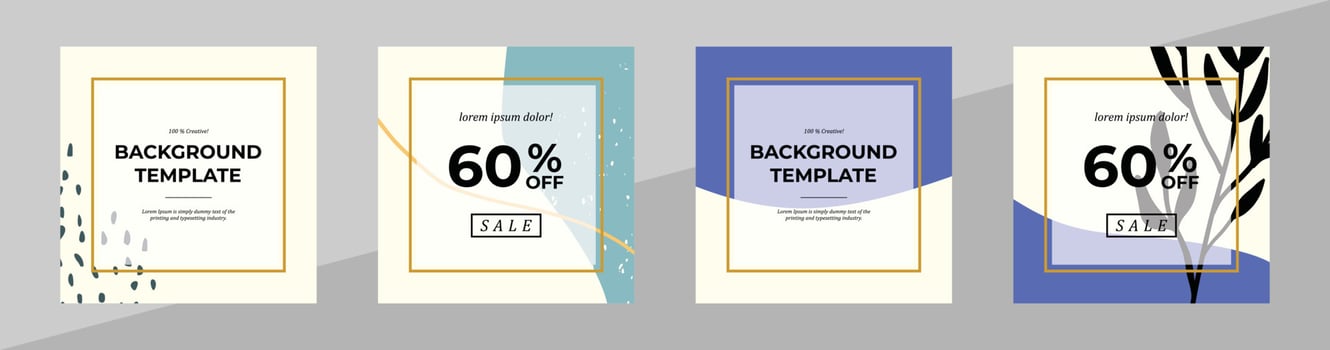 Vector modern floral banner design for social media cover, flyer, invitation card, website design, book cover, poster