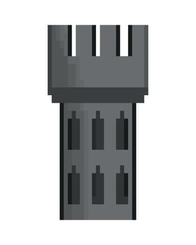 castle tower pixel vector
